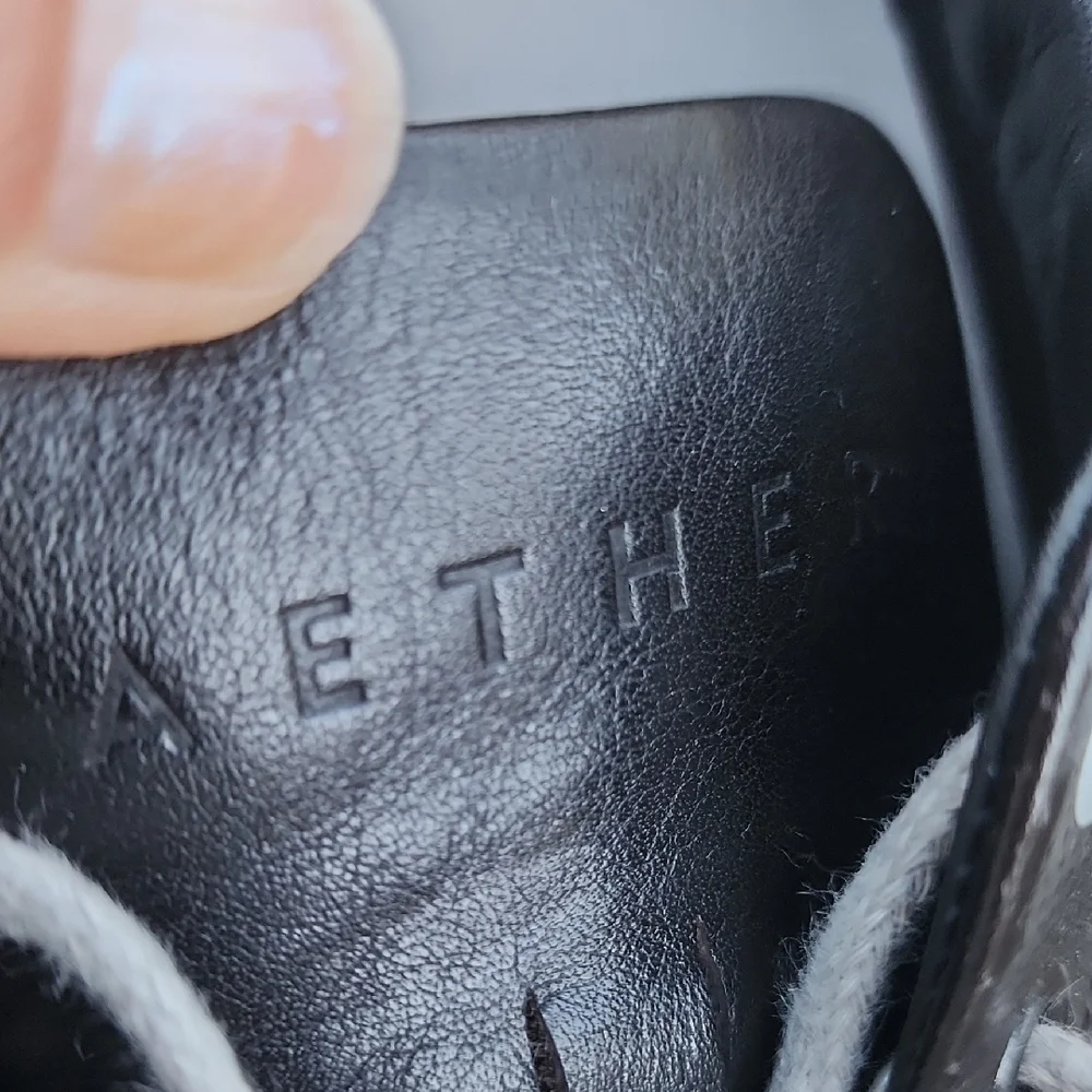 Aether Genesis Leather Sneakers Black 6.5